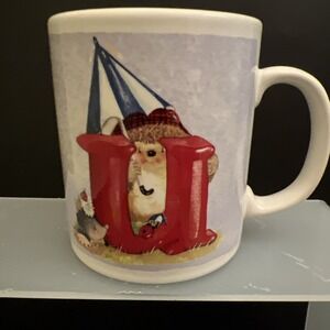 Country Companions Gordon Fraser Mug Cup  ALPHABET "U" Hedgehog Ladybird